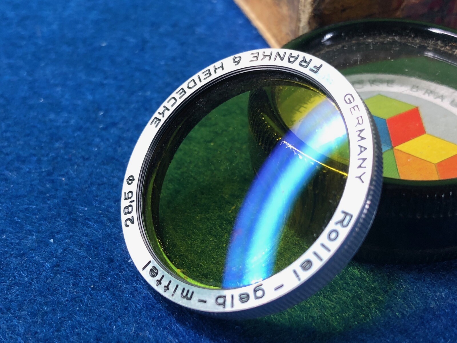 Filtre Rollei 28.5mm Vert – Pour Rolleicord, Rolleiflex, Old Standard – Occasion