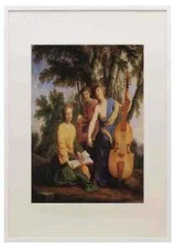 Le Sueur Eustache The Muses Melpomene Erato And Polymnia A3 A4 Framed Print Pic