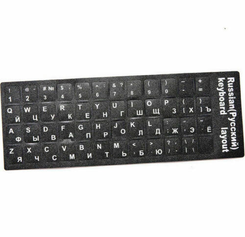 Keyboard Stickers UKRAINIAN RUSSIAN ARABIC FRENCH KOREAN JAPANESE QWERTY AZERTY - Picture 2 of 23