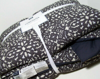 Pottery Barn Teen Multi Colors Star Light Geo Grayish Brown XL Twin Comforter