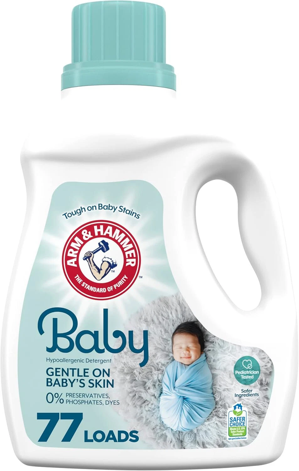 Arm & Hammer Baby, 77 Loads Liquid Laundry Detergent, 100.5 Fl oz
Opens in a new window or tab