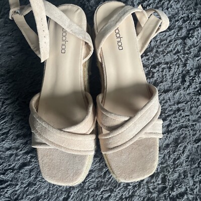 Ladies Boohoo Wedge Sandals UK