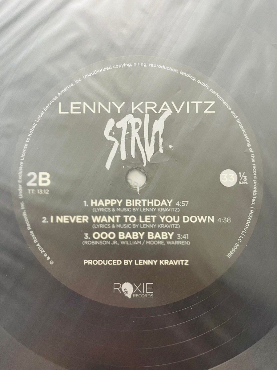 Lenny Kravitz / Strut 2014 EU ORIGINAL 2LP BIG POSTER Roxie