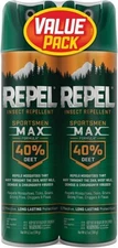 Repel Insect Repellent Sportsmen Max Formula 40% Deet Aerosol Value Pack New