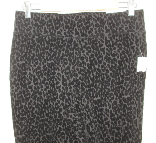 Neu mit Etikett Old Navy schwarz Flock Leopard Stevie Hose Damen M 29x27,5 Hochhaus 131-31342 - Bild 2 von 7
