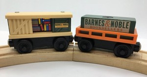 Thomas Wooden Railway Train Barnes Noble Books Box Car Cargo Car