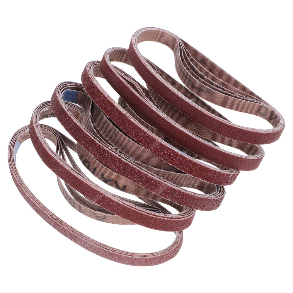 30 Pcs Brown Corundum Sanding Belts for Industrial Sander Replacement