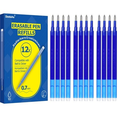 Schnelltrocknende Radierbare Mine 0.7mm | 12 Stück in Blau für Schule & Büro