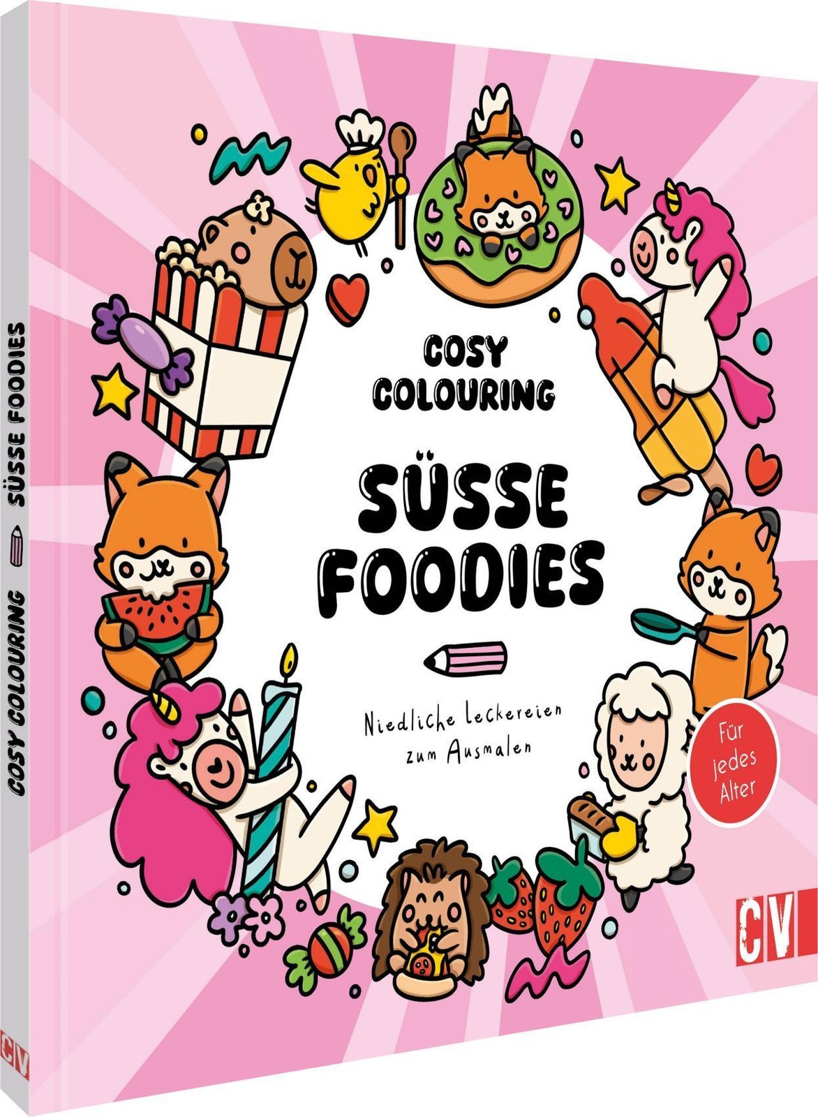 Cosy Coloring - Süße Foodies: Kekse, Cupcakes & Co. – Ausmal-Motive für Erwachsene, Teenager und Kinder. - Bild 2