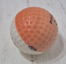 Ping Eye Karsten 2 Two Tone Orange  White Golf Ball USED FADED SEE PICS