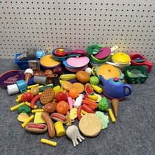 Vintage Huge Plastic Play Food Lot Kitchen Accessories Mixed Lot