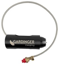 MSF-1 Allgas-Adapterkartusche + 50cm Schlauch Schraubkartusche an Butangaskocher