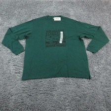 Duluth Trading Shirt Mens XL Green Longtail T Relaxed Fit Long Sleeve NWT