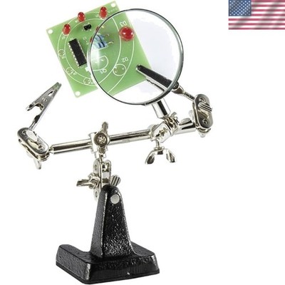Professional Helping Hands with Magnifier - Secure Your Soldering Projects