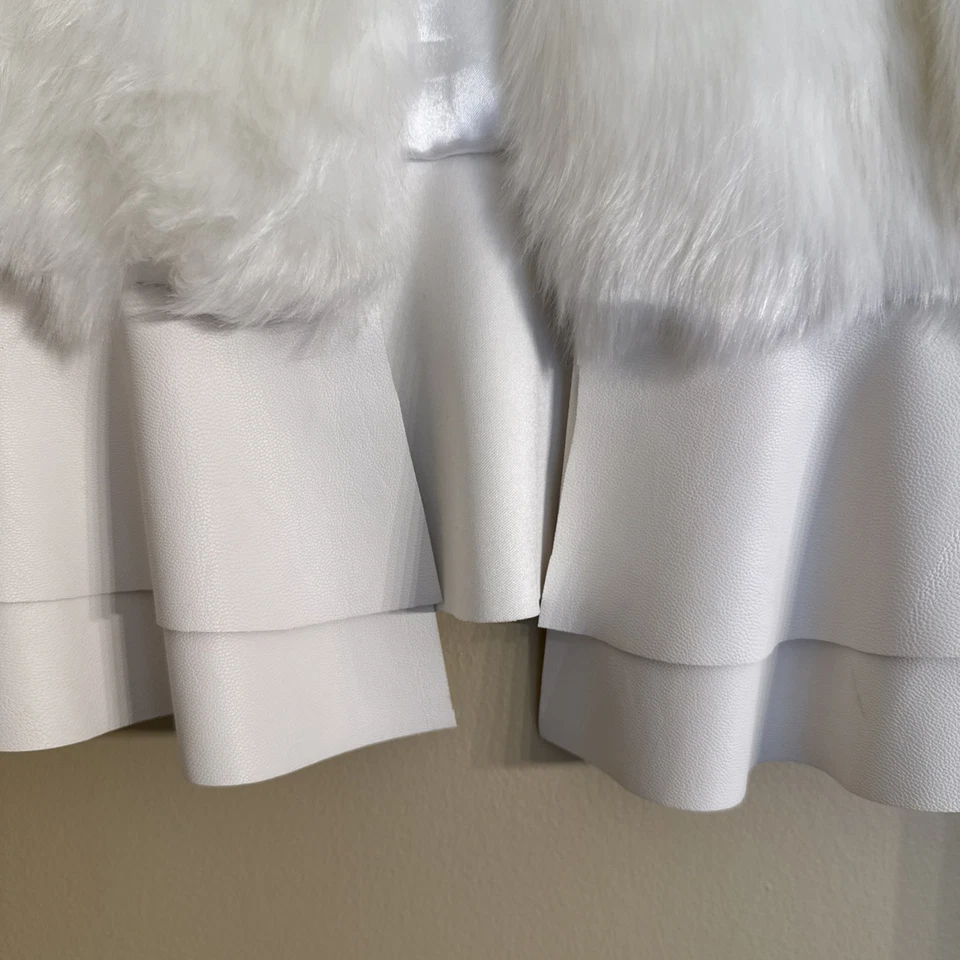 Жилет качели Ella Moss кремовый искусственный мех искусственная кожа 7/8 - Изображение 3 из 4