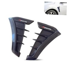 2PCS Car Fender Side Vents, TPU Scratch-resistant Impact-resistant 2 PCS Black