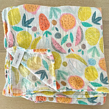 Angel Dear Fruit Swaddling Blanket Breathable Viscose Cotton 47x47 fruit baby