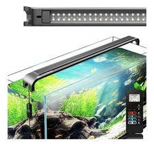 LuminPacific LUMIN SlimSky LED Aquarium Light 48-57in 36W RGB Plant Grow Timer