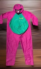 Vtg 1992 Barney Collegeville Imagineering Halloween Costume Size medium w/mask
