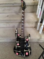 Fernandes Adrian Vandenberg Signature Electric Guitar - 1986 Squares Graphics