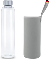 500Ml Trinkflasche Glas Auslaufsicher Glasflasche Wasserflasche Mit