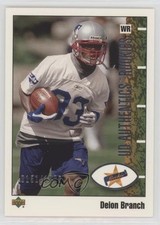 2002 UD Authentics Rookies 151/1000 Deion Branch #120 1cx3