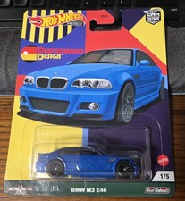 🔥Hot Wheels 2021 Premium BMW M3 E46 Deutschland Design 1/5 Blue Color
