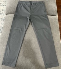 Banana Republic Men's Gray Cotton Blend Slim Fit Casual Pants Size 36