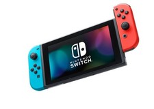 Nintendo HADSKABAH Switch with Neon Blue and Neon Red JoyCon