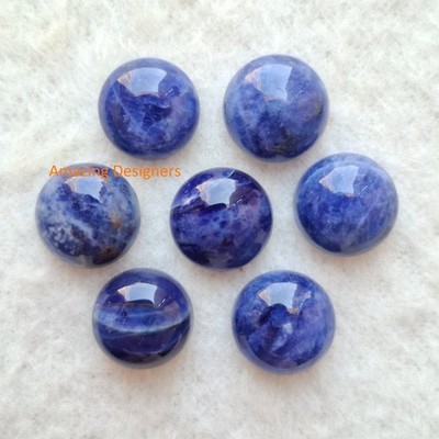 Natural Sodalite Round Cabochon 5mm to 20mm Loose Gemstone