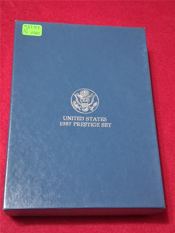 1987-S Constitution Silver Dollar Prestige 6 Coin Proof Set. Ultra Cameos #M3797