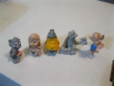 Long John Silvers 1993 - Once Upon a Forest - Set of 5 - Straw Hugger