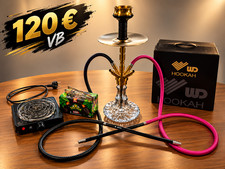 WD Hookah G30G-24 Shisha Komplettset Hookain Ocean HMD 2 Schl&auml;uche Zubeh&ouml;r