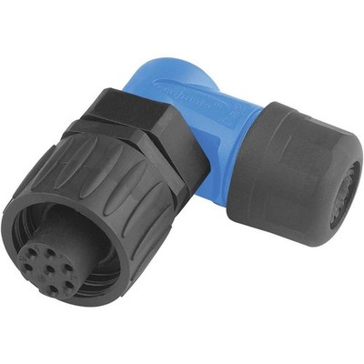 Amphenol C016 10F006 000 10 Rundstecker Kupplung, gewinkelt Gesamtpolzahl: 6 +