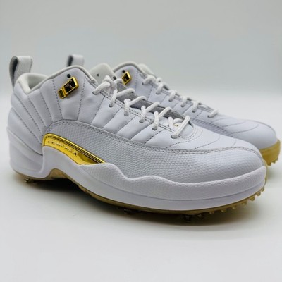 シューズ(男性用) Nike Air Jordan12Low Golf llic Gold Size 7 - Air Jordan 12 Golf Low Masters for sale online | eBay
