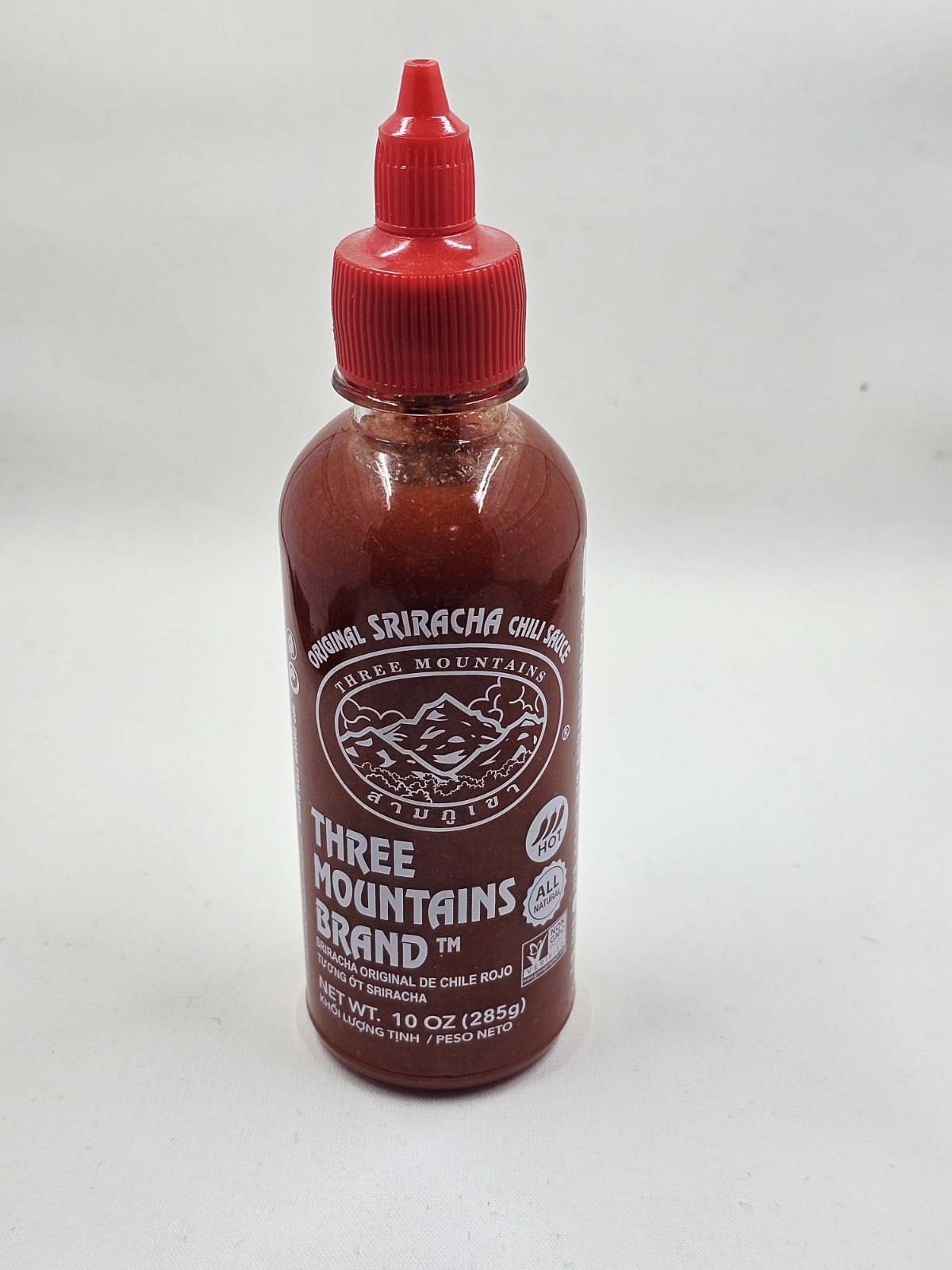 Salsa Siracha Original Marca Three Mountains Botella 10 OZ