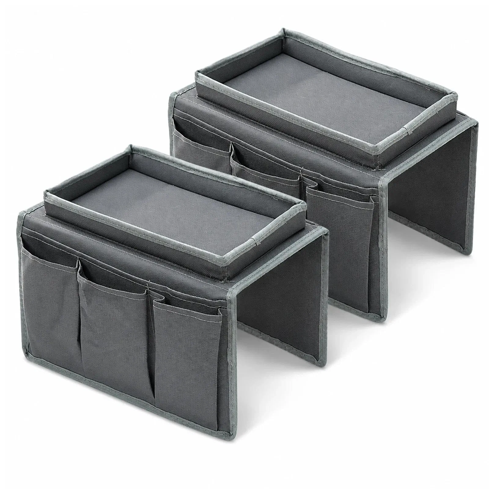 2PCS Sofa Arm Table, Armchair Tray,Thickened Large Capacity Caddy...