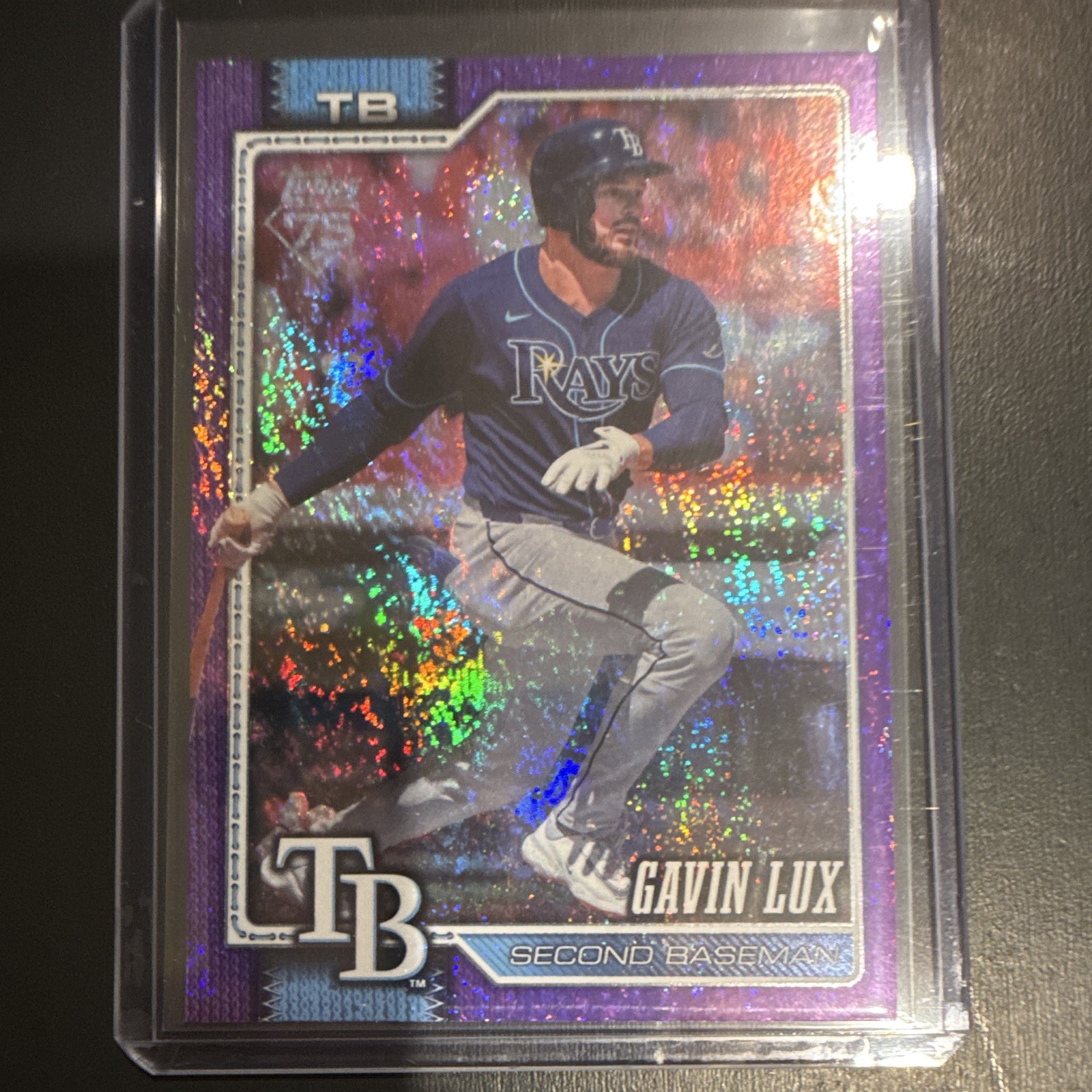 Topps 2026 Series 2 Gavin Lux Tampa Bay Rays Purple Parallel #357 /250