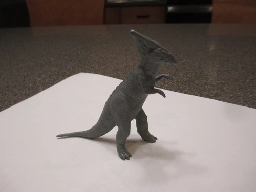 VINTAGE MARX GRAY PARASAUROLOPHUS PREHISTORIC DINOSAUR