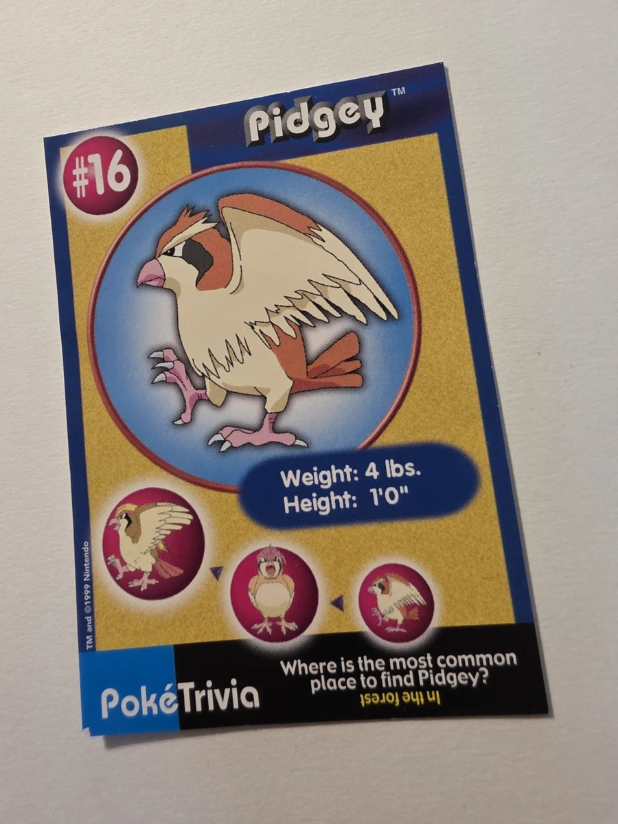 pokemon trivia cards value Charizard 1999 Original 151 Pokemon Burger King PokeTrivia Trading Card #06