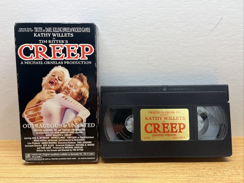 Creep VHS - Tim Ritter, Joel Wynkoop rare HTF gore violence horror Cult Classic - Picture 1 of 11