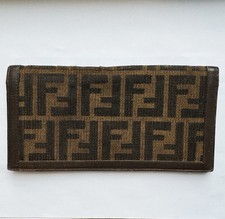 Fendi Zucca Wallet FF Monogram Card  Bill Holder Vintage