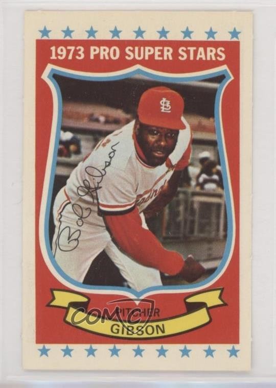 1973 Kellogg's Pro Super Stars Bob Gibson #14 HOF 0v2