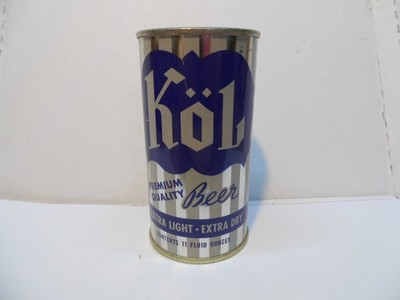 KOL 11 OZ FLAT TOP BEER CAN~SILVER SPRINGS, TACOMA, WA
