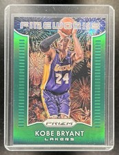 2015-16 Panini Prizm Kobe Bryant Fireworks Green Prizm #10 Lakers