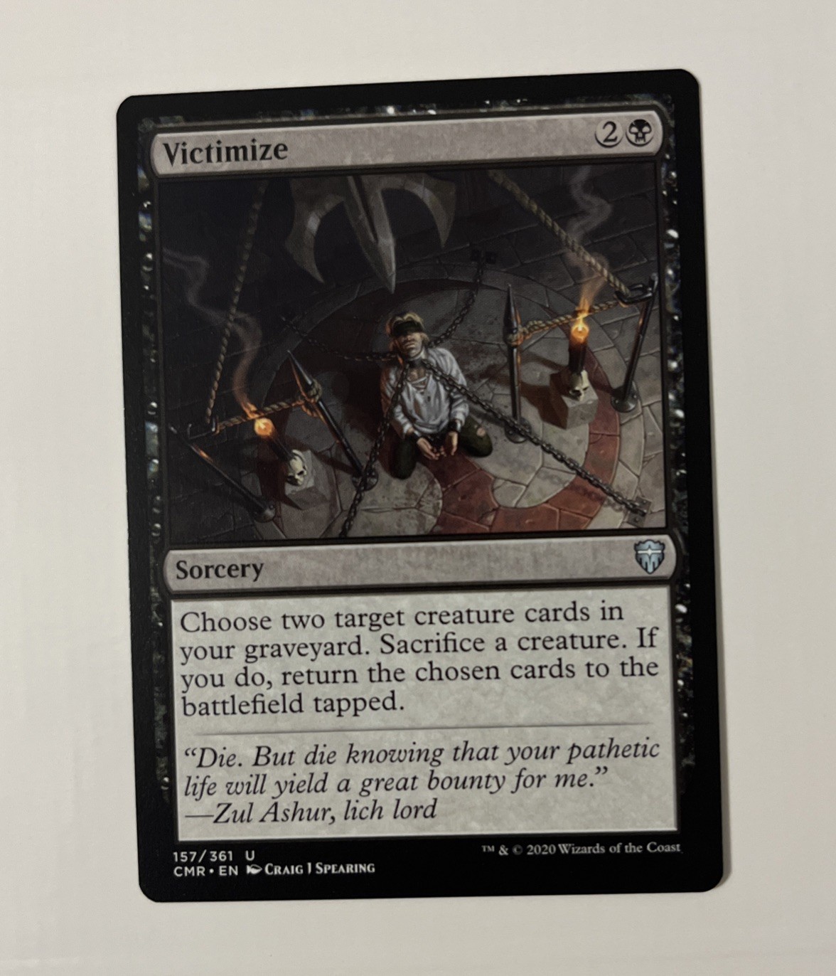 Victimize Commander Legends Regular CMR 157 MTG Magic The Gathering