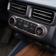 Alloy Silver Air Conditioning Mode Button Switch Cover For Ford Maverick 2022-23