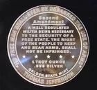 Constitutional Right To Bear Arms 2nd Amendment-0.999 Silver 1 Ounce Oz Art Coin