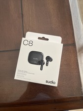 NEW IN BOX SEALED SUDIO C8 The Go-to Noise Cancelling Earbuds BLACK MSRP 99.