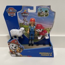 PAW PATROL MARSHALL & FARMER AL  W/BABY SHEEP